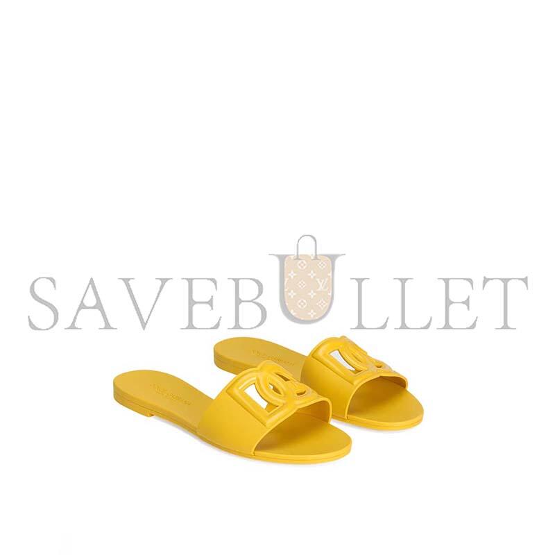 DOLCE GABBANA RUBBER BEACHWEAR SLIDERS CW2215AN99480204